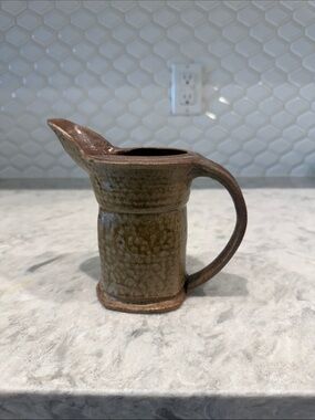Handmade Ceramic Creamer Pitcher in Brown